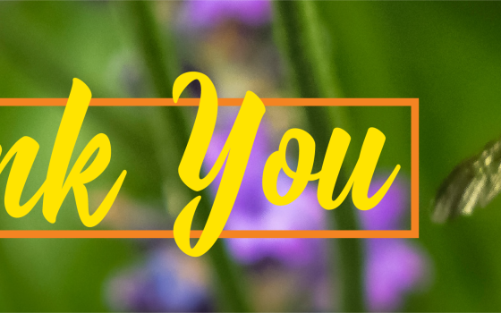Thank You Spring Fund Drive donation
