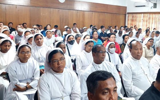Participants listen during an interreligious dialogue workshop held at Caritas Mymensingh Regional Office in Mymensingh, Bangladesh, on May 20. (Courtesy of Nirmol Rozario)