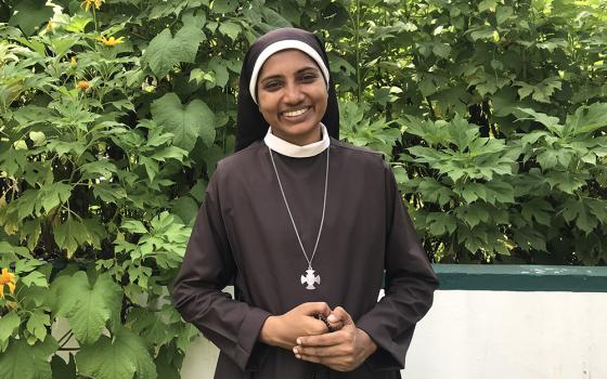 Sr Lismy Parayil, a Congregation of Mother of Carmel sister known as the "camera nun of India" among media workers in the southwestern Indian state of Kerala (GSR photo/Ronnie Thomas)