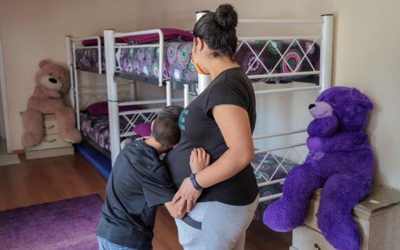 This file photo shows a young woman from Michoacán who, due to violence, had to leave everything behind. She is sheltering in a shelter in Tijuana, Mexico while waiting for an asylum application hearing in the United States. (OSV News/Oscar Leiva, Silverlight for CRS)