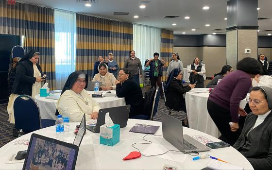 Latin American sisters attend classes in New York in November 2022. (Courtesy of Maryud Milena Cortés Restrepo)