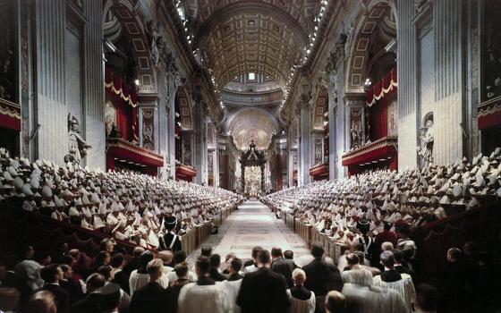 The opening session of the Second Vatican Council in St. Peter's Basilica at the Vatican Oct. 11, 1962 (CNS/Catholic Press Photo/Giancarlo Giuliani)