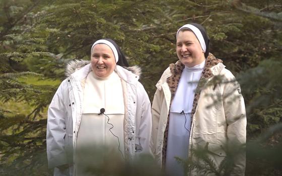 Dominican Srs. Amata Rojewska (left) and Dominika Bartkiewicz are running the Herbarium of St. Dominic in Biala Nizna village in southern Poland. The sisters emphasize that in the charism of their congregation, besides evangelization and education, there is also a dimension of caring for the sick. That's why they decided to revive a tradition of herb-growing, started by their foundress, to heal both body and soul. (OSV News/Courtesy of Witold Goreck)