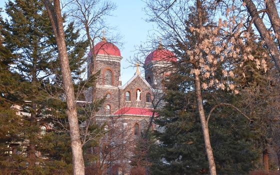 The chapel at sunrise at the Center for Benedictine Life at the Monastery of St. Gertrude, Cottonwood, Idaho. (Julie A. Ferraro)