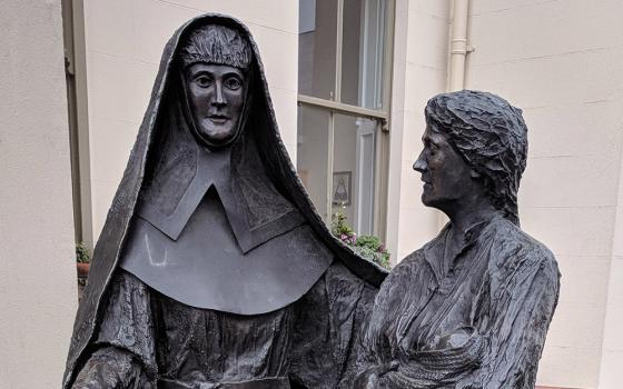 A statue of Catherine McAuley, founder of the Sisters of Mercy, is seen in Baggot Street, Dublin. (Wikimedia Commons/Spleodrach)