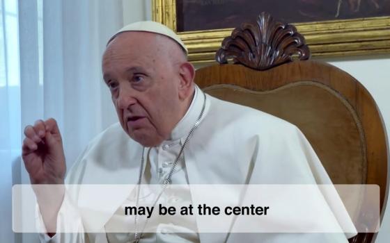 Pope Francis delivers his prayer message for the month of December dedicated to "people with disabilities" in a video released Nov. 28, 2023. (CNS screengrab/Pope's Worldwide Prayer Network)