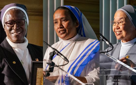 From left: St. Louis Sr. Patricia Ebegbulem; Mary Immaculate Sr. Seli Thomas; St. Paul of Chartres Sr. Francoise Jiranonda (Photos courtesy of the Sisters Anti-Trafficking Awards)