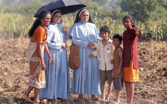 A still from the movie "The Face of the Faceless," where Sr. Rani Maria, a Franciscan Clarist nun, encounters exploitation and oppression of low-caste landless laborers in central India (Courtesy of Shaison P. Ouseph)