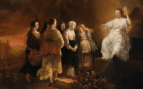 "The Holy Women at the Tomb" by Dutch painter Jan Baptist Weenix (Artvee)