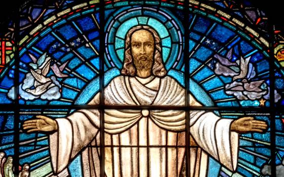 Jesus in stained glass (Unsplash/Paul Zoetemeijer)