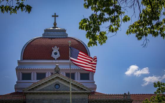 The Washington campus of Trinity Washington University is seen in this May 13, 2020, photo. Patricia McGuire, president of Trinity Washington University, is one of dozens of Catholic school leaders who signed a letter decrying the Trump administration's overreach and interference with higher education. (CNS/Chaz Muth)