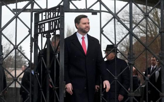 JD Vance enters Dachau.