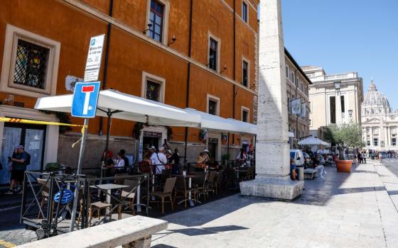 cafe on street near Vatican