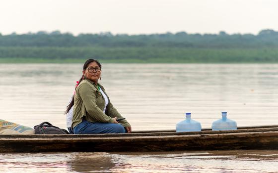 Mari Luz Canaquiri, from the Kukama Indigenous village of Shapajilla, in the Peruvian Amazon, is president of Huaynakana Kamatahuara Kana, an organization of Kukama women whose name means "women who work." (Goldman Environmental Prize)