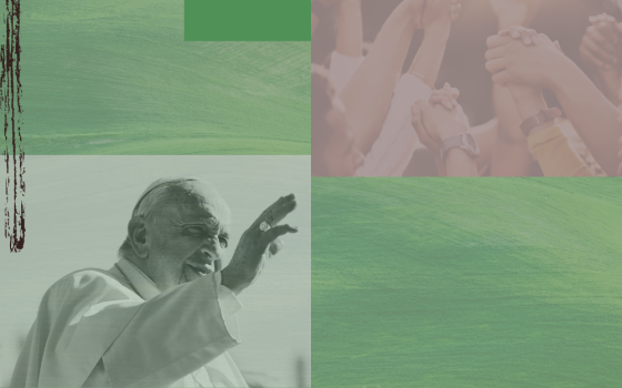 (GSR graphic/Olivia Bardo; Pope Francis photo from CNS/Reuters/Guglielmo Mangiapane)