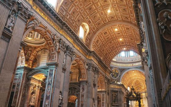 A view of the interior of St. Peter's Basilica at the Vatican (Unsplash/Anna Church)