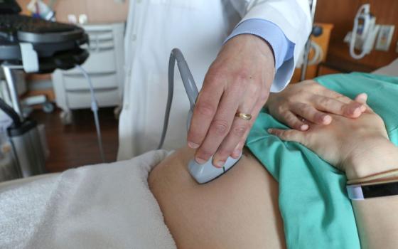 A doctor performs an ultrasound scan on a pregnant woman at a hospital in Chicago, Aug. 7, 2018. (AP /Teresa Crawford, File)