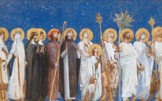 "Saints en processiona" by Luc-Olivier Merson