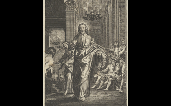 "Christ and his Disciples," a 17th-century print by Grégoire Huret (Metropolitan Museum of Art)