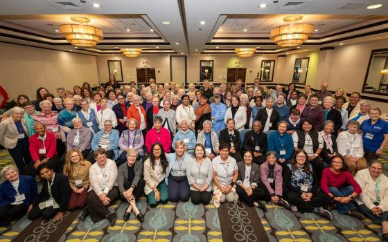 Sisters of the Good Shepherd from all provinces — Mid-North America, Central South and New York-Toronto — gather in St. Louis, Missouri, during their regional meeting in October 2024. (Courtesy of Monique Tarabeh)