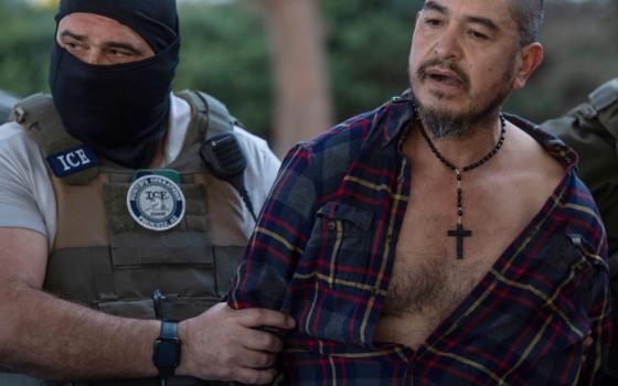 A Mexican man is arrested by federal law enforcement agents. 