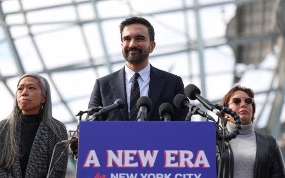 New York City Mayor-elect Zohran Mamdani speaks during a news conference at the Unisphere in the Queens borough of New York City Nov. 5, 2025. (OSV News/Reuters/Kylie Cooper)