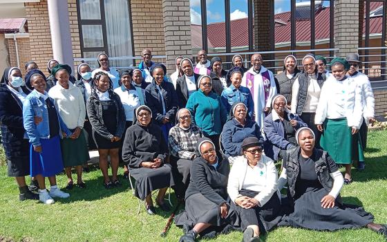 Sisters and affiliates of the Sisters of the Holy Names of Jesus and Mary in the Lesotho Province gather for a penance and reconciliation service on April 14, 2025, at St. Rose in Peka, Leribe, in preparation for upcoming changes. (Sr. Eugenia Thauru)