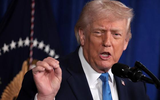 U.S. President Donald Trump speaks during a news conference at his Mar-a-Lago club in Palm Beach, Fla., Jan. 3, 2026. (OSV News/Reuters/Jonathan Ernst)