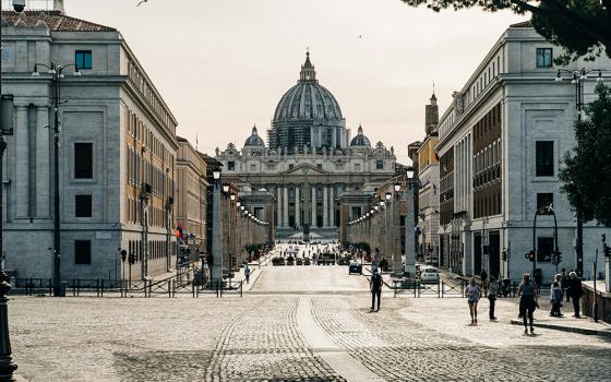 St Peter's Basilica and St Peter's Square, in Vatican City (Unsplash/Gabriella Clare Marino)