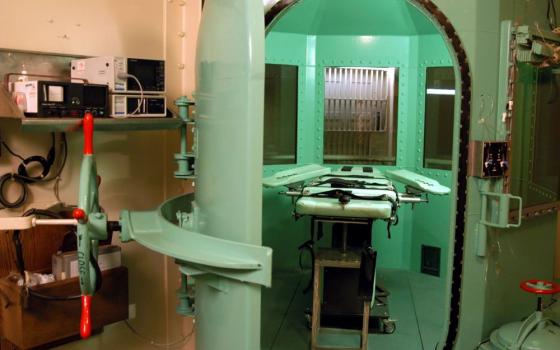 This undated photograph shows the execution chamber where lethal injections were carried out at San Quentin State Prison in California. In 2019, California Gov. Gavin Newsom suspended the state's death penalty. (CNS /Courtesy of California Department of Corrections) (Nov. 16, 2007) 