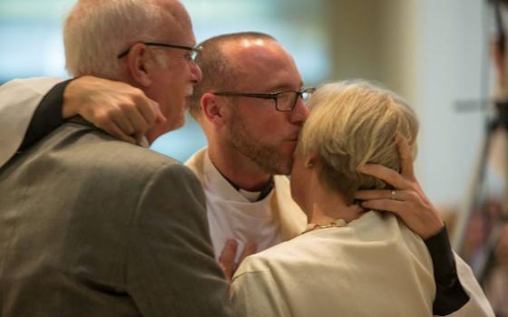 Kristin Grady Gilger did not understand the calling that led her son, Patrick Gilger, to become a Jesuit priest. She saw only "a lifetime of poverty, chastity, and obedience," prompting her to wonder "what college kid in his right mind would sign up for that?" (Courtesy of Gilger family)