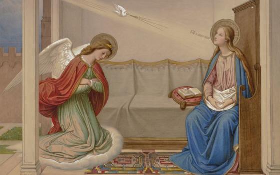 "The Annunciation" (1858) by Eduard von Steinle (Artvee)