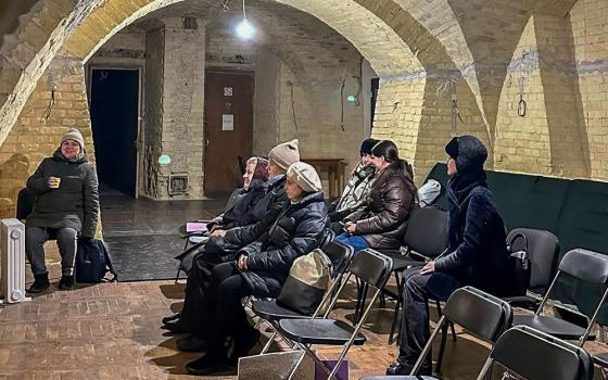A “point of invincibility” in the basement of St. Nicholas Roman Catholic Church in Kyiv, Ukraine (Courtesy of Olga Shapoval)