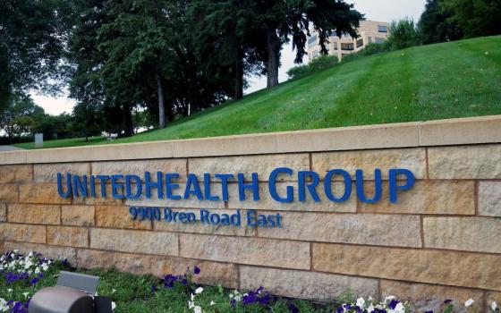 A July 12, 2019, photo shows the UnitedHealthcare headquarters in Minneapolis. The Sisters of the Holy Names of Jesus and Mary have sued the company over its refusal to consider examining how its rapid growth and vertical integration affect health care in the U.S. (AP/Jim Mone)