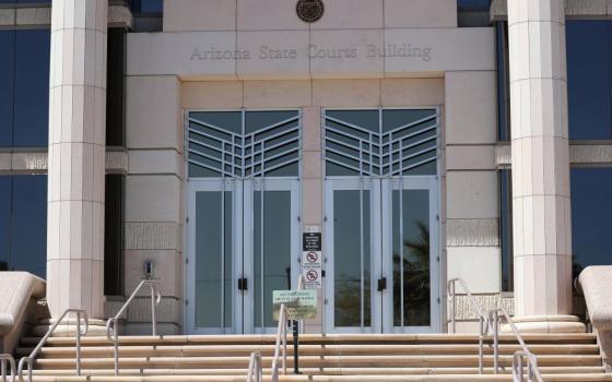 The entrance of the Arizona Supreme Court is pictured in Phoenix April 11, 2024. (OSV News/Bob Roller)