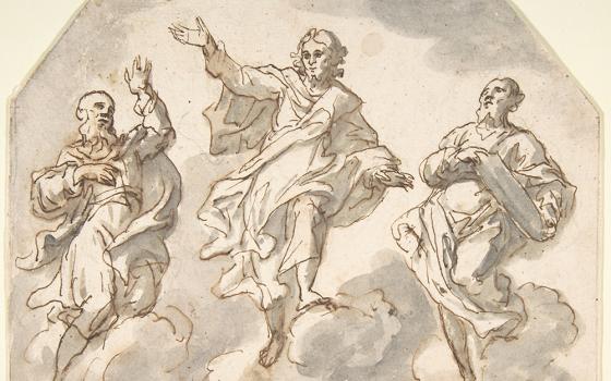 "The Transfiguration," an Italian 1565-1608 drawing by Francesco Curia (Metropolitan Museum of Art)