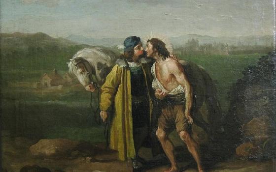 "St. Francis Embracing a Leper"(1787) by Zacarías González Velázquez (Wikimedia Commons/Public domain)