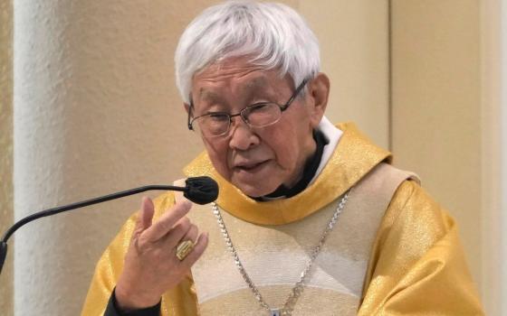 Cardinal Joseph Zen attends a Mass at the Holy Cross Church in Hong Kong on May 24, 2022. (AP/Kin Cheung, file)