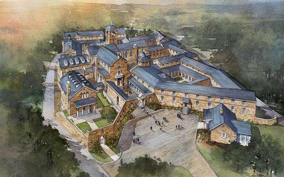 An artist rendering of the Monastery of Jesus, Mary and Joseph the Fairfield Carmelites are constructing in Fairfield, Pennsylvania. (Courtesy of the Fairfield Carmelites)