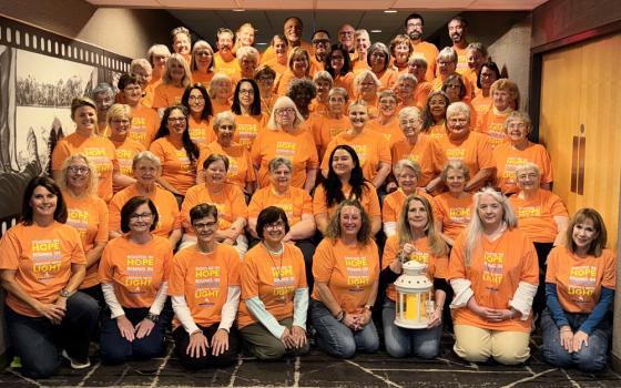 Attendees including Presentation Sisters and lay women and men pose during a gathering September 2026 in Bloomington, Minnesota. (Courtesy of Joyce Meyer)