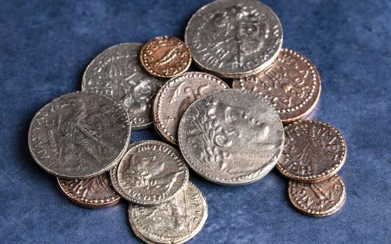 Pile of Roman coins (Dreamstime/Pamela Mcadams)