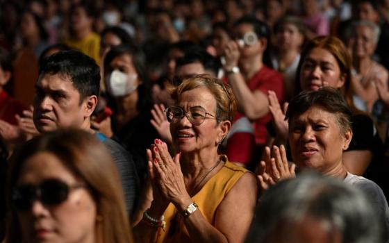 Filipino Catholics attend a Mass at Quiapo Church in Manila May 9, 2025, a day after the election of Pope Leo XIV at the Vatican. (OSV News/Reuters/Noel Celis)