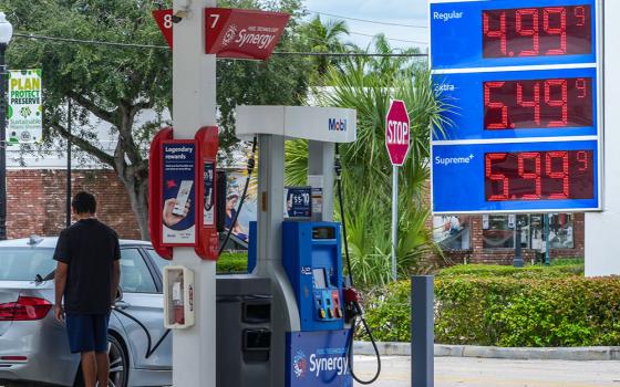 Prices are displayed at a gas station Tuesday, Sept. 29, 2026, in Miami. (AP/Marta Lavandier)