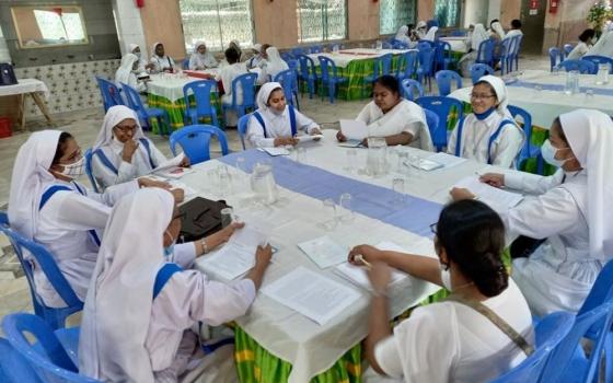 A total of 46 Missionary Sisters of the Immaculate participated in the March 12 synodal church meeting at Tejgaon Church Community Center in Dhaka organized by Tejgaon parish. (Sumon Corraya)