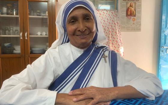 Sister Mary Joseph, the newly elected superior general of the Missionaries of Charity (Francis Sunil Rosario)