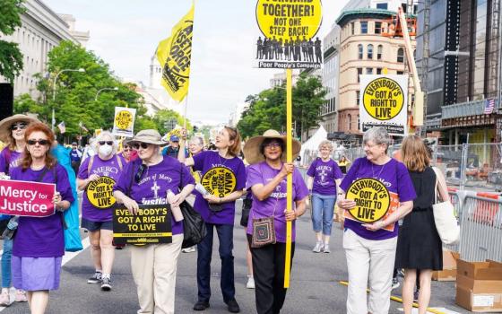 Mercy sisters take part in the Poor People's and Low-Wage Workers' Assembly and Moral March on Washington and to the Polls on June 18 in Washington, D.C., organized by the Poor People's Campaign. 