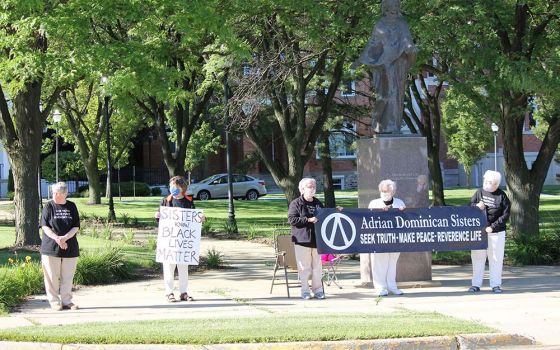 The archivist for the Adrian Dominicans has preserved photos of the Black Lives Matter protests as well as the community's social justice statements made during the COVID-19 pandemic. (Courtesy of the Adrian Dominican Sisters)