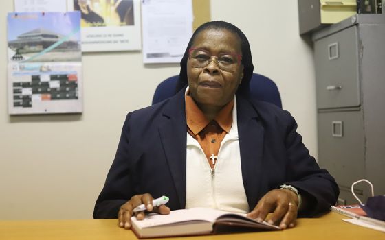 Sr. Anna Lereko, the provincial superior of the Sisters of St. Joseph of St.-Hyacinthe, in her office in Maseru, the capital of Lesotho. She runs a night school for herd boys to ensure every child has access to education in Lesotho. (GSR photo)