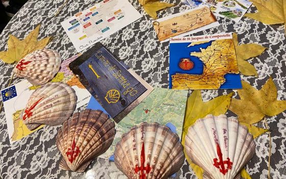 Retreat participants of the St. Joseph Worker Program of Orange, California, received shells representing the Camino de Santiago as a sign that we are pilgrims on our faith journey. (Courtesy of the Sisters of St. Joseph of Orange)