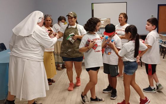 Camp I-CAN for rising third, fourth and fifth graders from Robb Elementary School in Uvalde, Texas, included spiritual activities, songs and games. (Courtesy of Dolores Aviles)